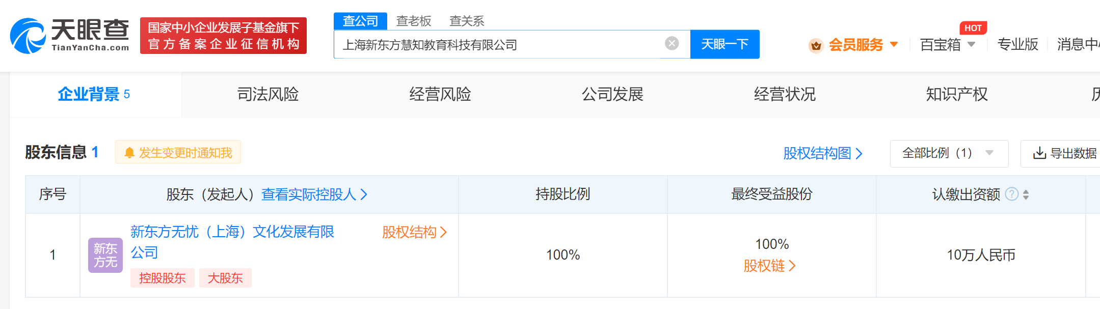 新東方在上海成立慧知教育科技公司